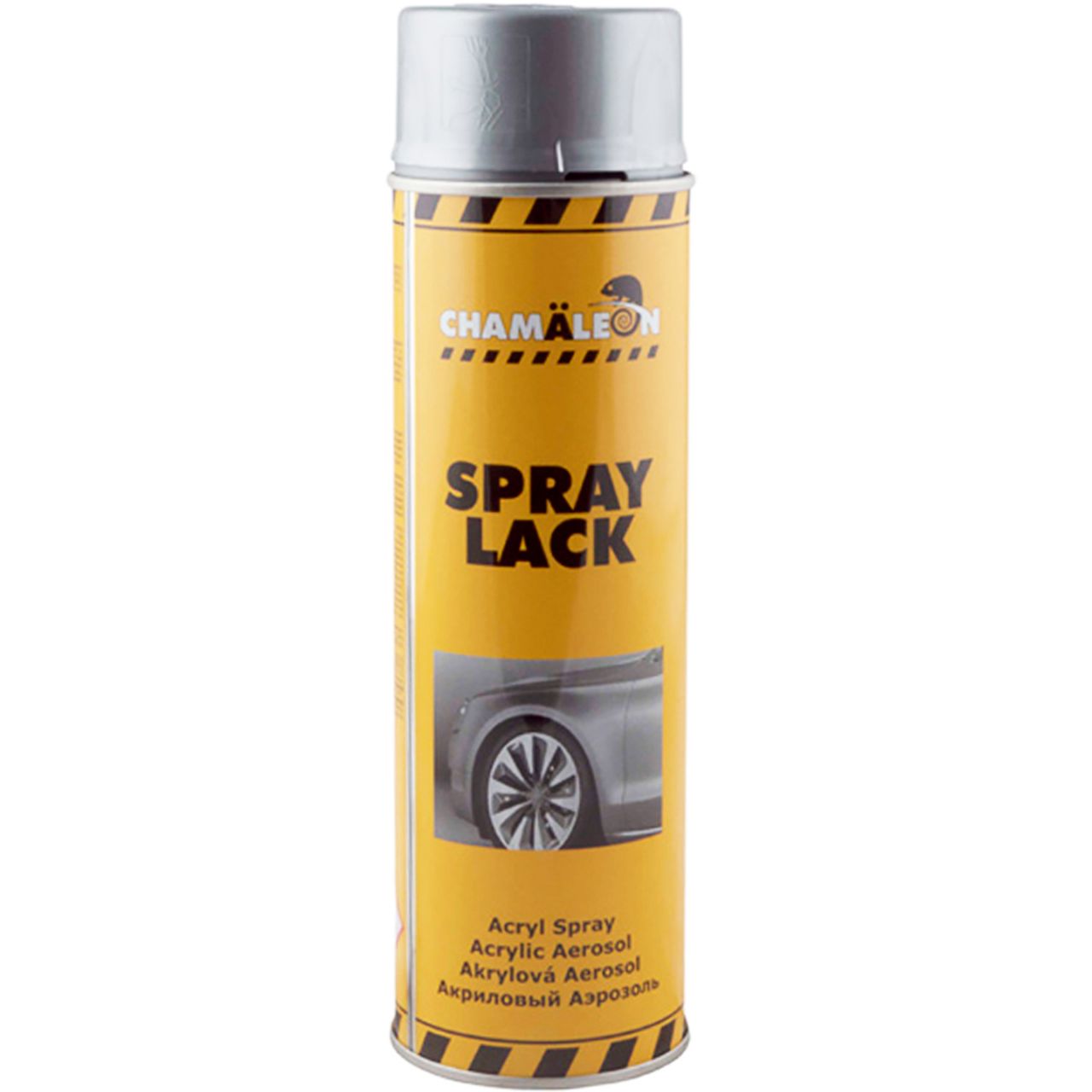 Фарба (емаль) акрилова для дисків Chamaleon Spray Lack, 500 мл Аерозоль Сріблястий