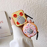 Чохол для AirPods 2/1 series, Cat Toast 3D, силіконовий, фото 2