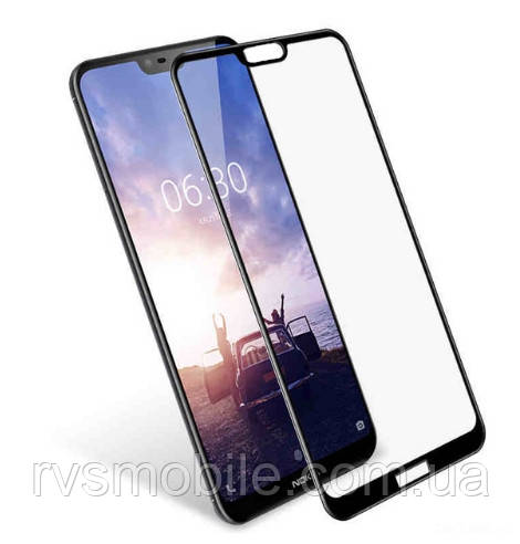 Захисне скло Lion для Nokia 7.1 3D Perfect Protection Full Glue, Black