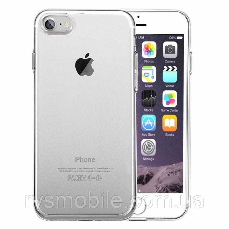 Чохол Ou Case для iPhone SE 2022/2020/ 8/7 — Unique Skid Silicone, Прозорий