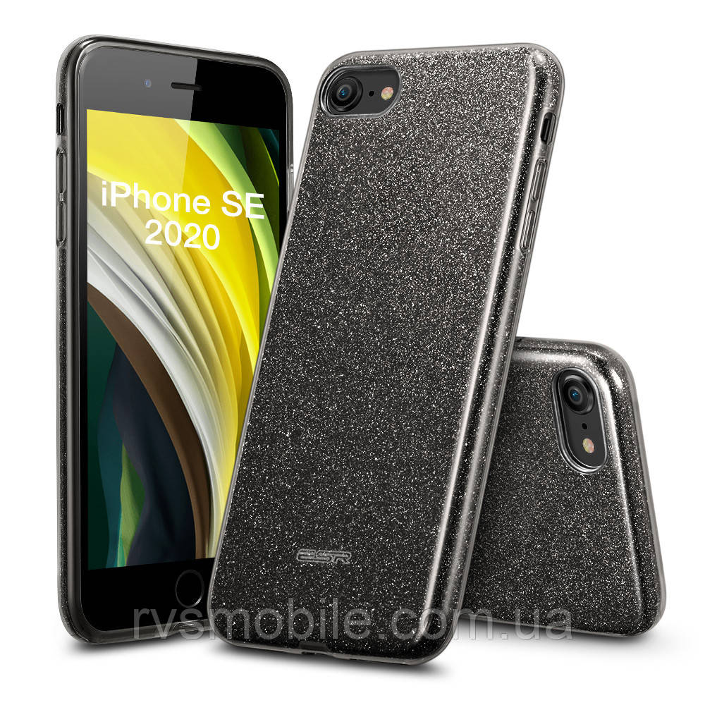 Чехол ESR для iPhone SE 2022/ 2020/ 8/ 7 - Makeup Glitter, Black (3C01194870501), фото 1