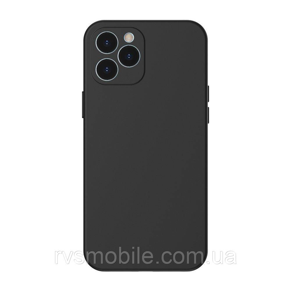 Чохол Baseus для iPhone 12 Pro Liquid Silica Gel, Classic black (WIAPIPH61P-YT01), фото 1