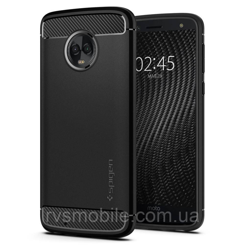 Чохол Spigen для Moto G6 Rugged Armor, Black (M17CS23125)