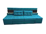 Диван трансформер Прайм (стандарт) (прямий, кутовий) рогожка аква, фото 3