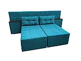 Диван трансформер Прайм (стандарт) (прямий, кутовий) рогожка аква, фото 6