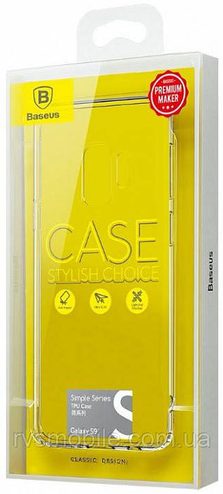 Чохол Baseus Simple Case для Samsung Galaxy S9, Transparent (ARSAS9-02), фото 1