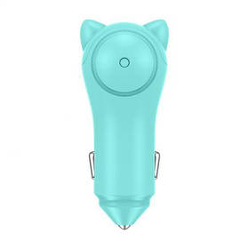 АЗУ Baseus Adorkable Cute Cat 2USB 3A, Green (CCALL-DM06)