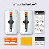 Захисне скло Spigen для iPhone 14 / 13 / 13 Pro - EZ FIT GLAS.tR (2 шт), Clear (AGL03385), фото 6