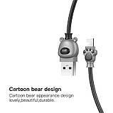 Кабель Baseus Lightning Bear Cable 1m, Black-Grey (CALBE-0G), фото 4