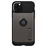 Чохол Spigen для iPhone 11 Pro Max Slim Armor, Gunmetal (075CS27048), фото 5