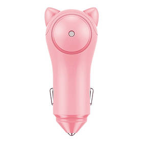 АЗУ Baseus Adorkable Cute Cat 2USB 3A, Pink (CCALL-DM04)