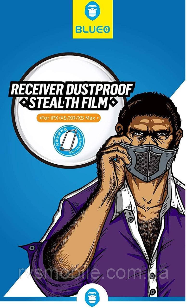 Захисне скло Blueo для iPhone XR/11 — Receiver Dustproof Stealth (з захисною сіткою) 2.5D, фото 1