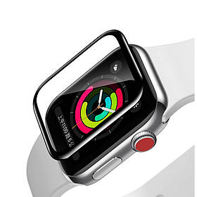 Защитное стекло Baseus Full-screen для Apple Watch series 1/2/3 (38mm), Black  (SGAPWA4-E01)