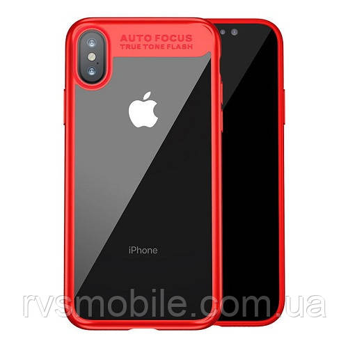 Чехол Baseus для iPhone X Suthin Case Autofocus, Red (ARAPIPHX-SB09), фото 1