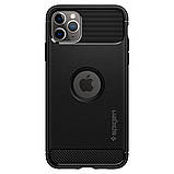 Чохол Spigen для iPhone 11 Pro Rugged Armor, Black (077CS27231), фото 4