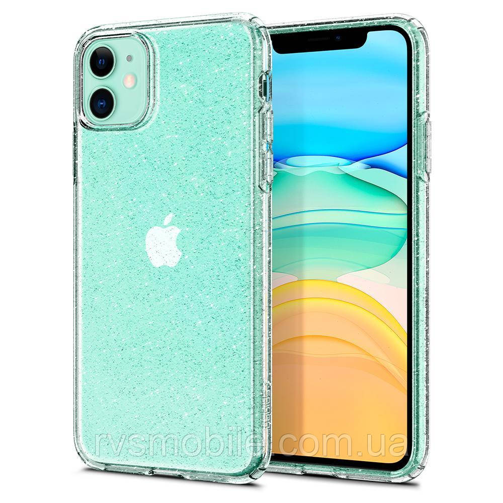 Чохол Spigen для iPhone 11 Liquid Crystal Glitter, Crystal Quartz (076CS27181), фото 1