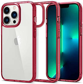 Чохол Spigen для iPhone 13 Pro (6.1") — Ultra Hybrid, Red Crystal (ACS03263)