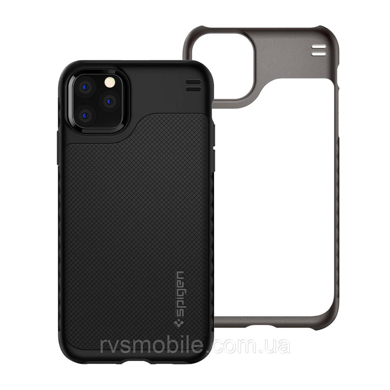 Чохол Spigen для iPhone 11 Pro Max Hybrid NX, Matte Black (ACS00285)