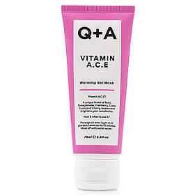 Маска для обличчя  Q+A Vitamin A.C.E. Warming Gel Mask мультивітамінна 75 мл