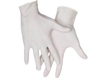 Рукавички латексні опудрені