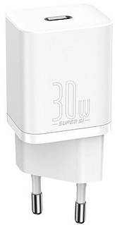 Мережеве ЗП Baseus Super Si Quick Charger IC 30 W EU, White (CCSUP-J02)
