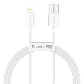 Кабель Baseus Superior Series Fast Charging Lightning 2.4A 1m, White (CALYS-A02)