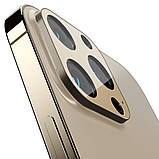 Захисне скло Spigen для камери iPhone 13 Pro / 13 Pro Max — Optik camera lens (2шт), Gold (AGL04034), фото 2