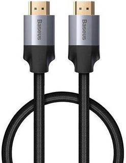 Кабель Baseus Enjoyment Series 4KHD Male to 4KHD Male Adapter 1m, Dark gray (CAKSX-B0G)