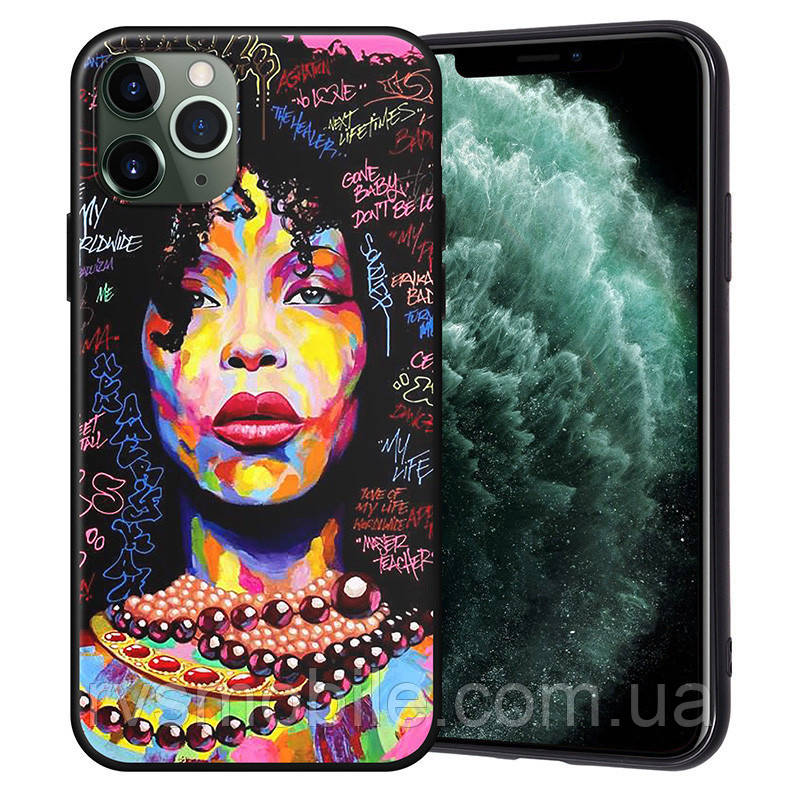 Чохол силіконовий XIX для iPhone 11 Pro (5.8") - African Girls