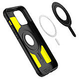 Чохол Spigen для iPhone 13 Pro Max - Tough Armor MAG (MagSafe), Black (ACS03225), фото 3