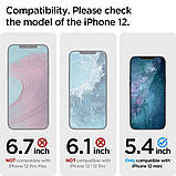 Захисне скло Spigen для iPhone 12 Mini GLAS.tR Slim Full Cover, Black (AGL01534), фото 2