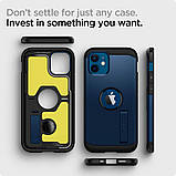 Чехол Spigen для iPhone 12 mini (5.4") - Tough Armor, Navy Blue (ACS02301), фото 3