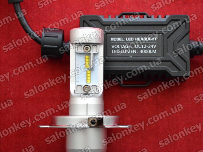 Нове 7 покоління LED ламп H4 6500K/8000LM