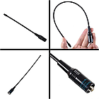 Дводіапазонна антена для рації гнучка Nagoya NA-771, 38 см, 144/430 МГц / Посилена антена на рацію, фото 4