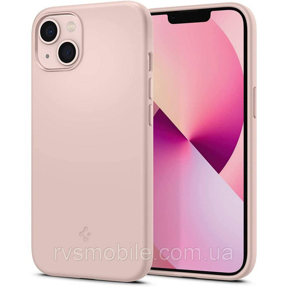 Чохол Spigen для iPhone 13 mini — Silicone Fit, Pink (ACS03900)