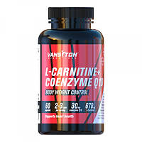 Жиросжигатель Vansiton L-Carnitine + Coenzyme Q10, 60 капсул