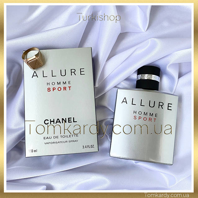 CHANEL ALLURE HOMME SPORT 100ml(紙袋付) Чоловічі парфуми Chanel Allure Homme Sport 100 ml. Шанель Аллюр