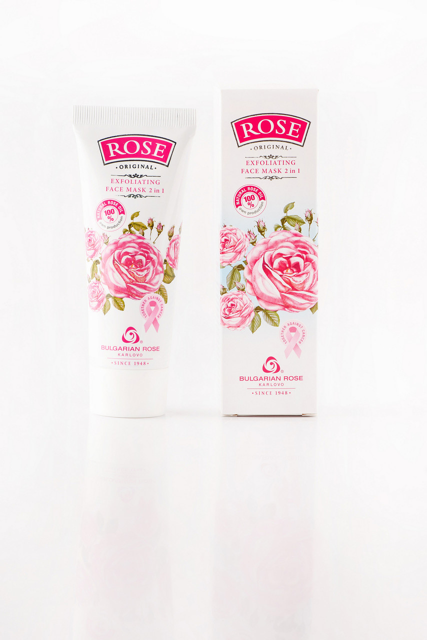 BULGARIAN ROSE Rose Original Exfoliating Face Mask 2 in 1 Маска для обличчя відшукаюча 2 в 1, фото 1