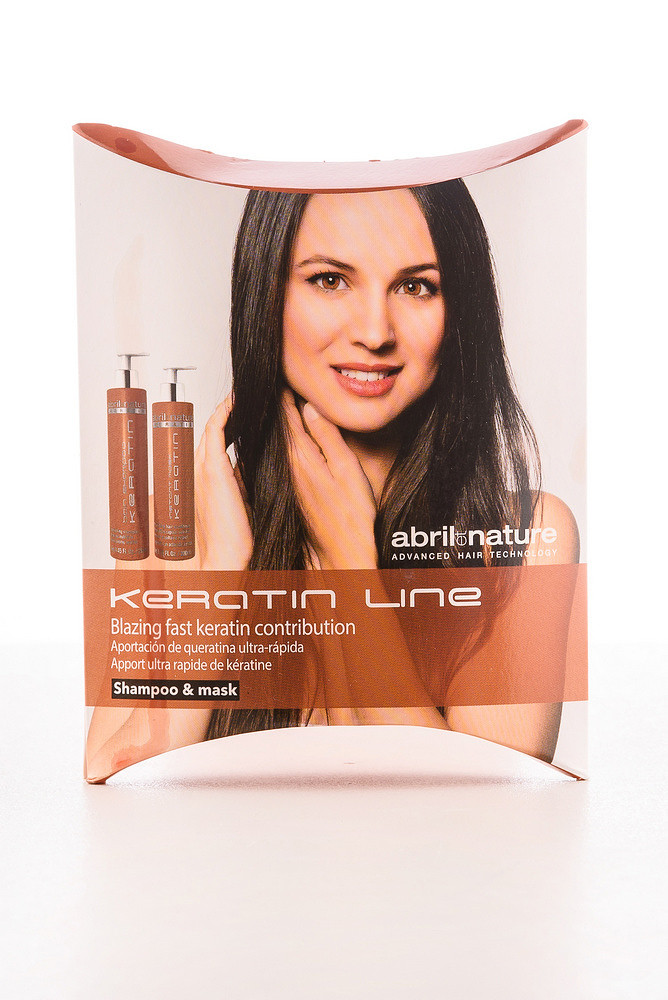 Набір для відновлення волосся з кератином ABRIL et Nature Keratin (Shampoo/30 мл + Mask/30 мл)