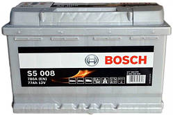 Акумулятор Bosch S5 Silver Plus 77Ah, EN780 правий "+" 278x175x190 (ДхШхВ)