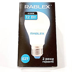 Світлодіодна LED-лампочка RABLEX RB505/E27/12Вт/ 4100K
