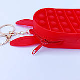 Кошелик брелок POP IT силіконовий дитячий з вушками, фото 2