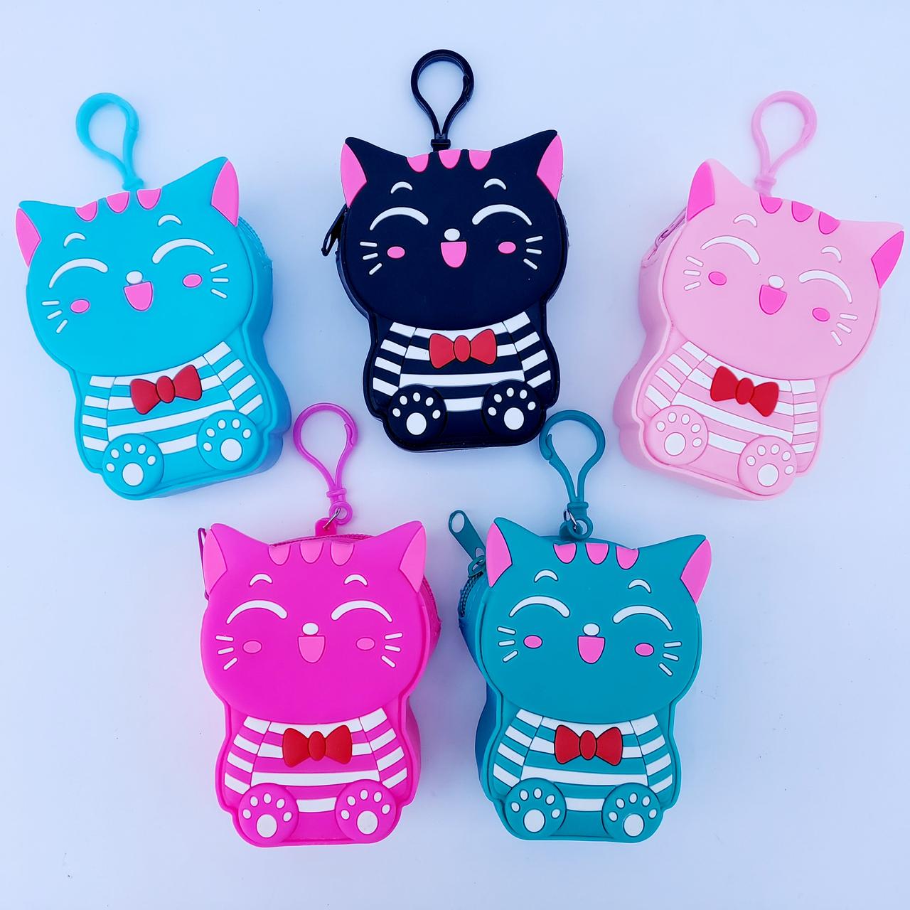 Гаманець дитячий силікон Маленька кішка, фото 1