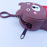 Гаманець дитячий силіконовий Мішка., фото 2