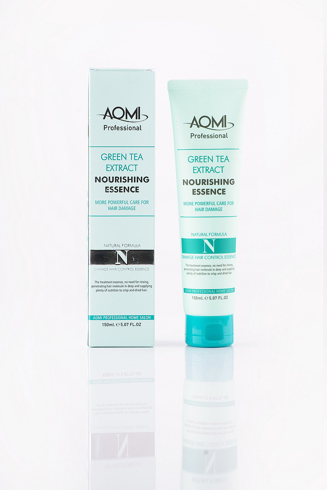 Поживна есенція для пошкодженого волосся з екстрактом зеленого чаю AOMI GreenTea Extract Nourishing Essence, фото 1