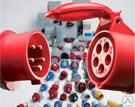 Розетка настінна похила, IP44 16A 380-415V 3P+T