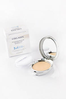 Вибілювальна пудра для обличчя зволожувальна з колагеном ENOUGH COLLAGEN Whitening Moisture Two Way Cake SPF30
