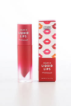 Тинт-мус для губ Etude House Color In Liquid Lips Mousse