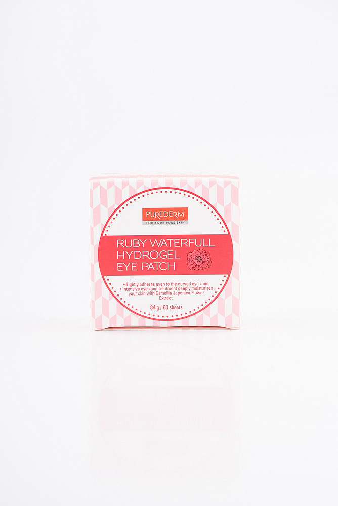 Purederm Ruby Waterfull Hydrogel Eye Patch Зволожувальні гідрогелеві патчі для шкіри навколо очей, фото 1