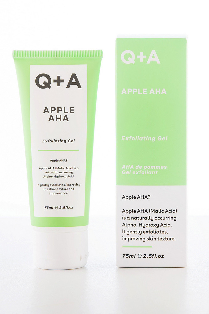 Відлущувальний гель із кислотами для обличчя Q+A Apple AHA Exfoliating Gel 75 мл (5060486261888)